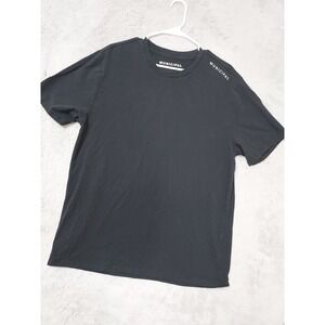 Municipal Shirt Mens Large Short Sleeve Logo Graphic Crew Neck Black Performance